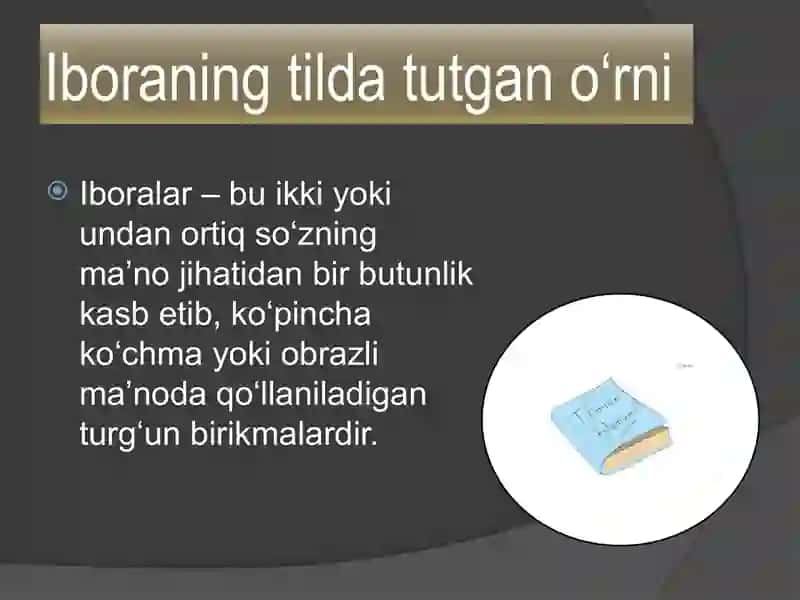 Iboralarning uslubiy xususiyatlari 3