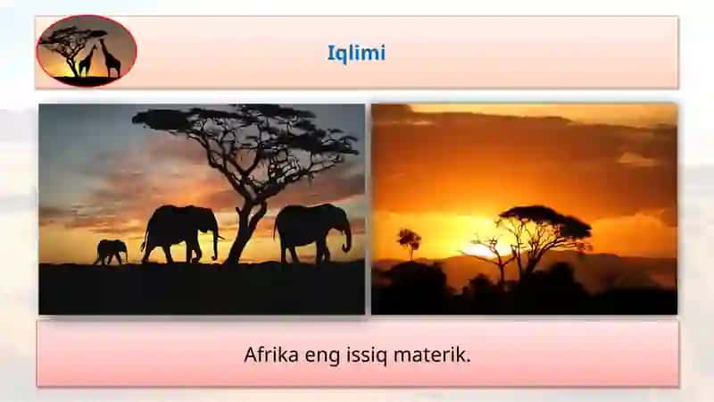 Afrika materigining iqlim xususiyatlari va iqlim mintaqalari 3