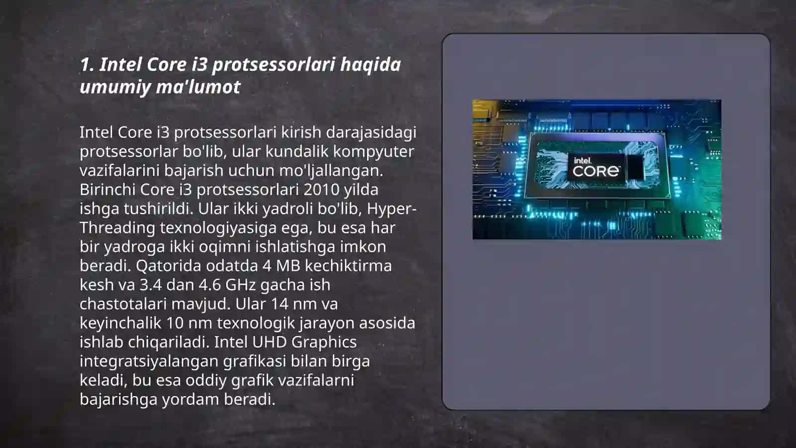 Intel Core i3 3