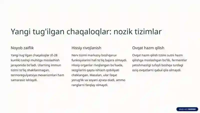 Bolalar yoshiga oid anatomik va fiziologik xususiyatlar 3