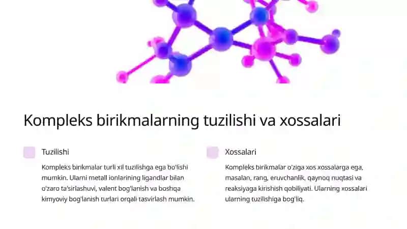 Kompleks birikmalar 3