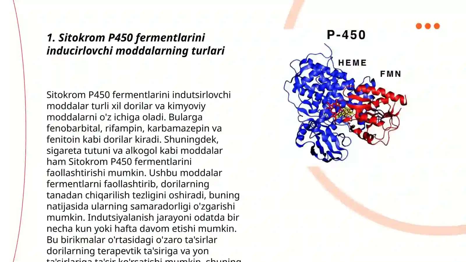 Sitoxrom P450 induktorlari, ingibitorlari klinikada qo'llanishi, genining polimorfizmi, davolashning personifikatsiya asoslari 3