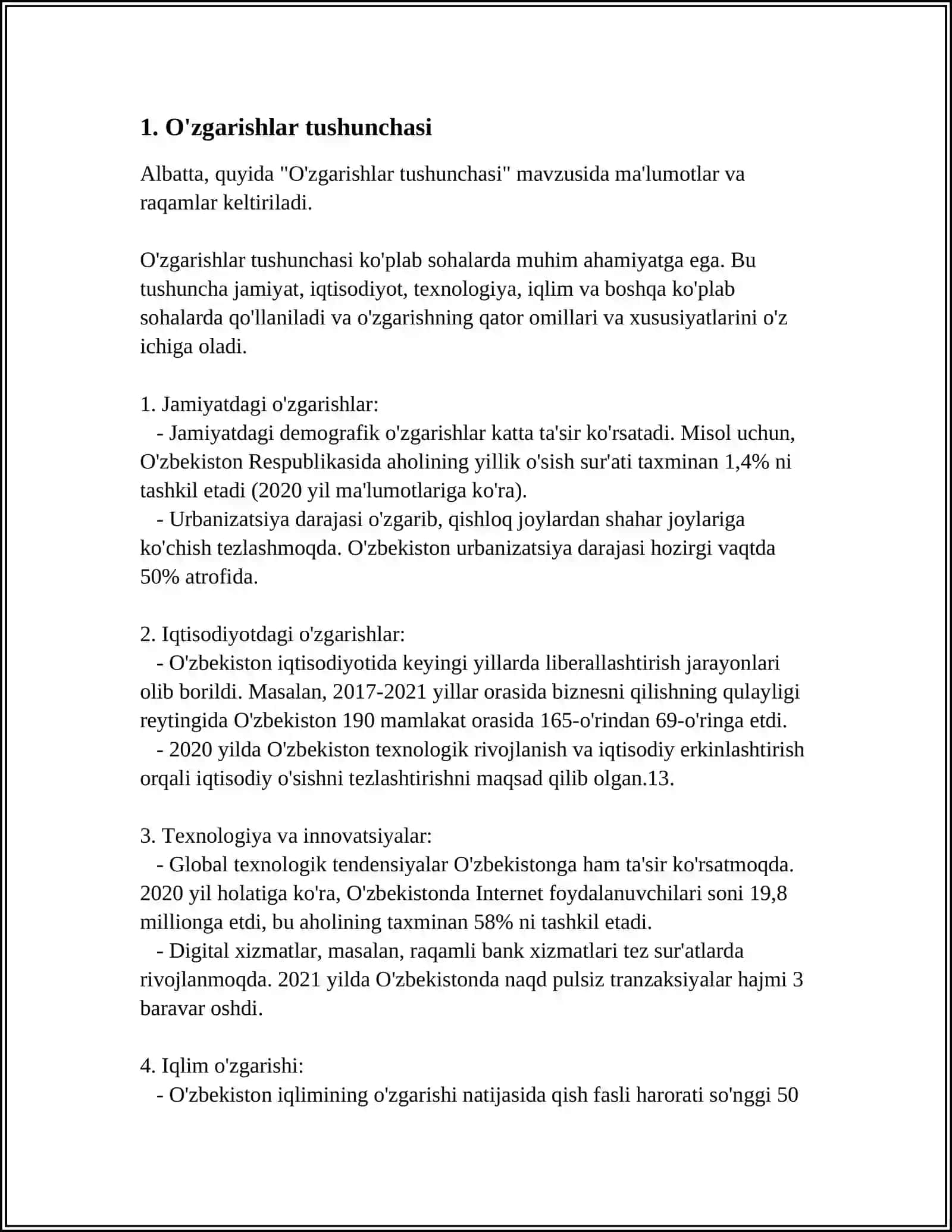 TIMSS XALQARO BAHOLASH DASTURIDA ''O'ZGARISH VA BOG'LANISHLAR'' MAZMUN SOHASIGA OID TOPSHIRIQLAR 3
