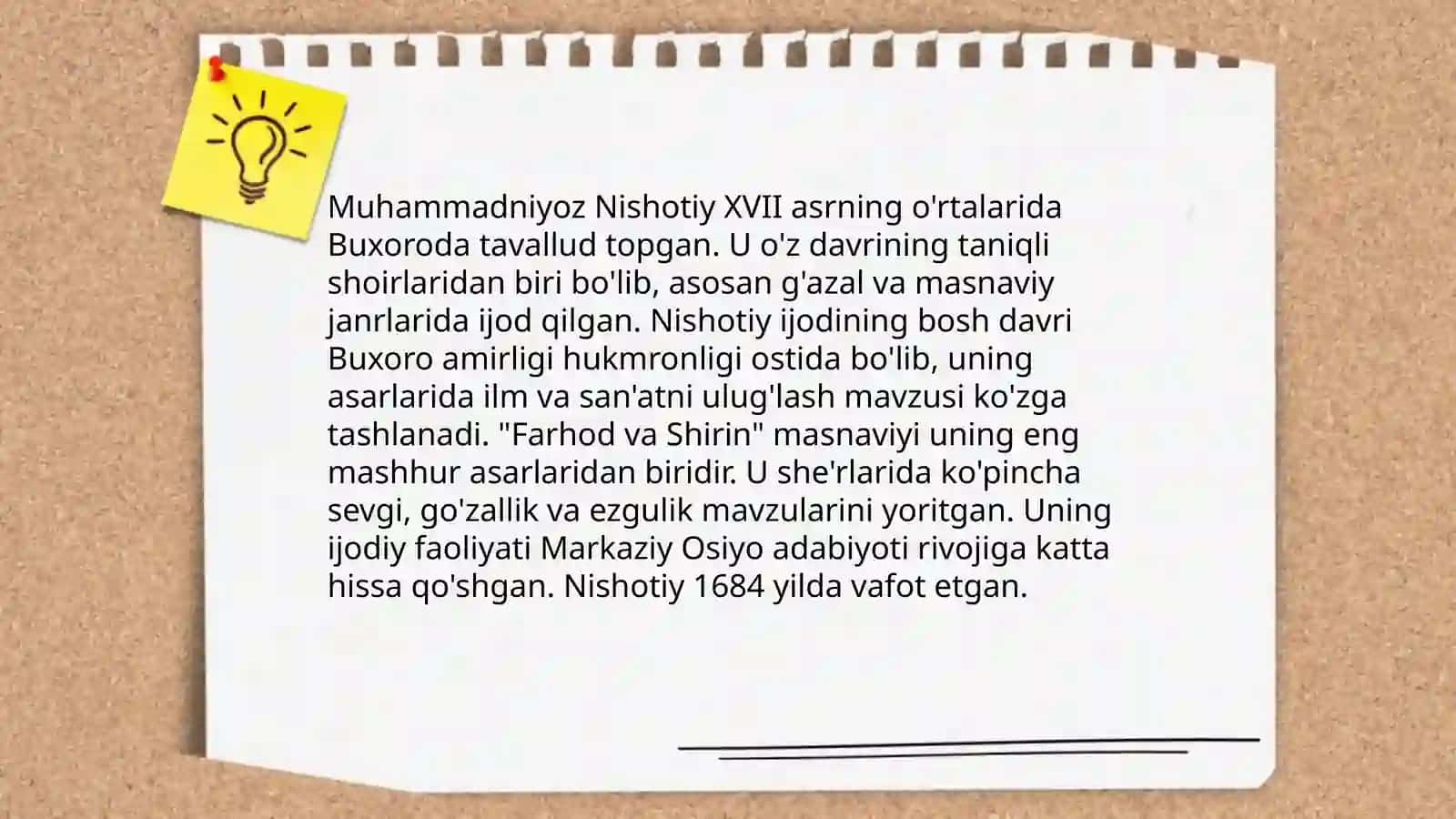 Muhammadniyoz Nishotiy hayoti va ijodi 3