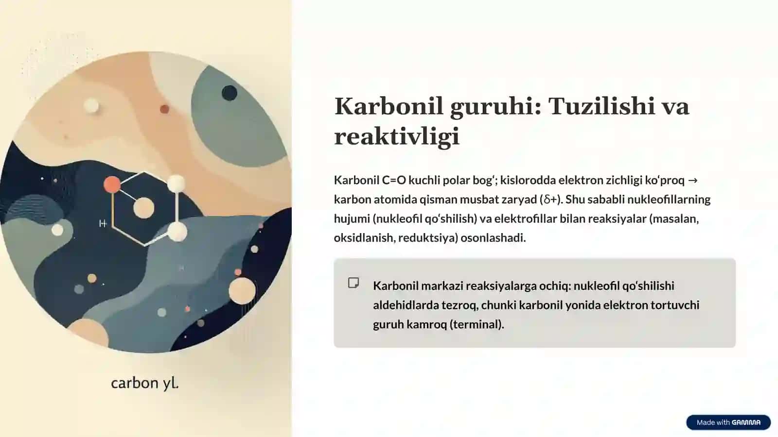 tibbiy kimyo "Aldegidlar" 3