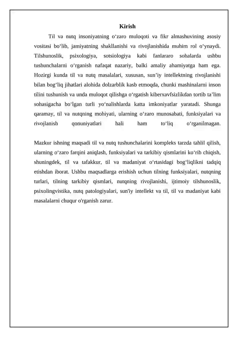 Til va Nutq: Asosiy Tushunchalar va Farqlar 3
