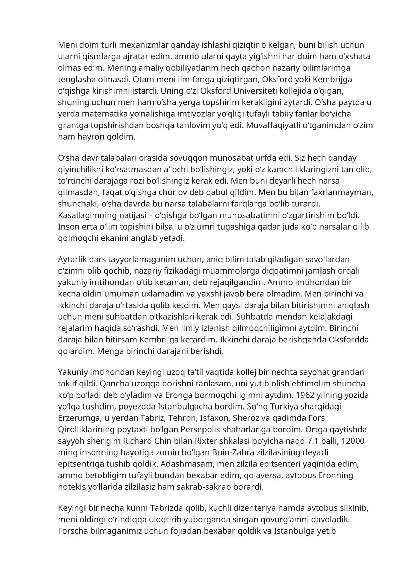 MURAKKAB SAVOLLARGA ODDIY JAVOBLAR 3
