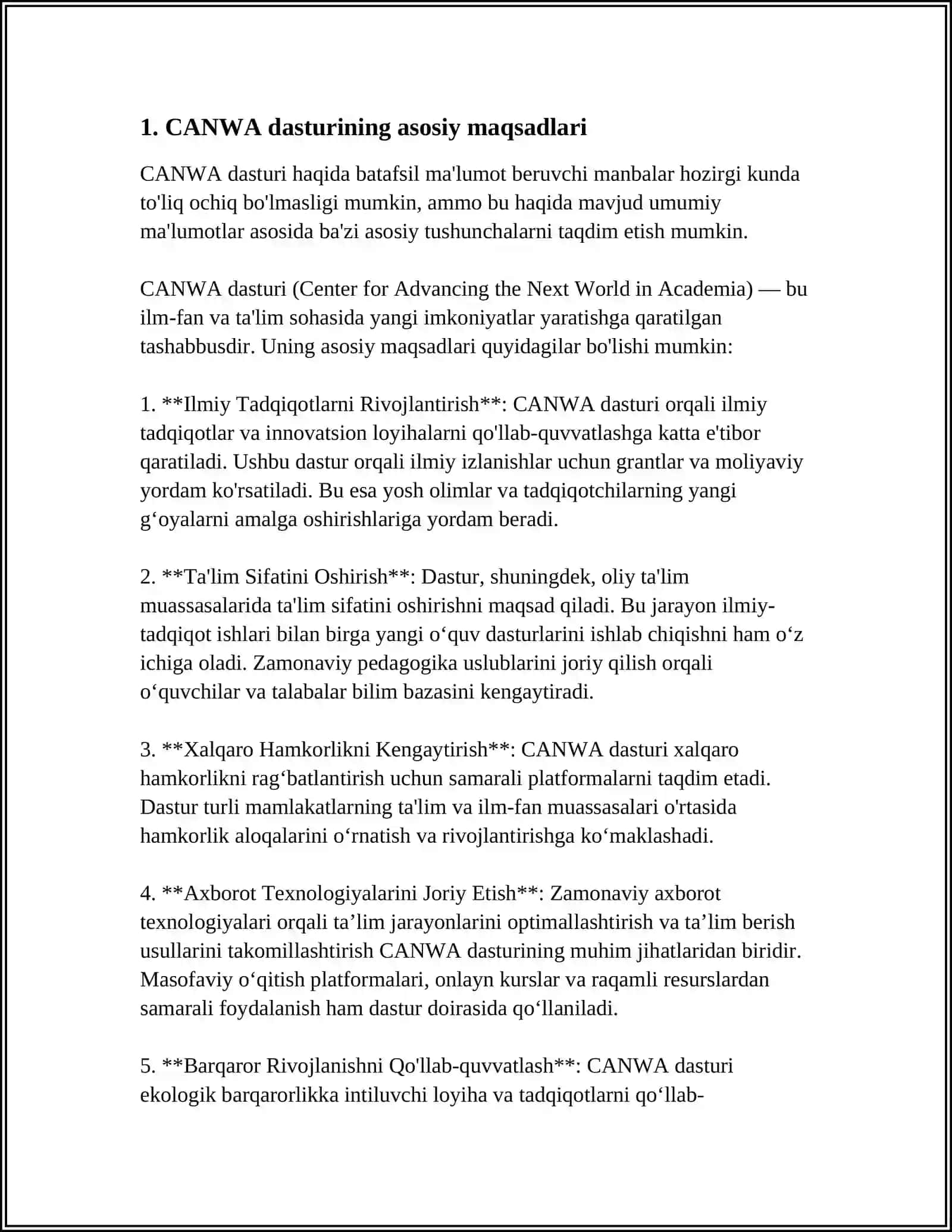 CANWA Dasturi 3