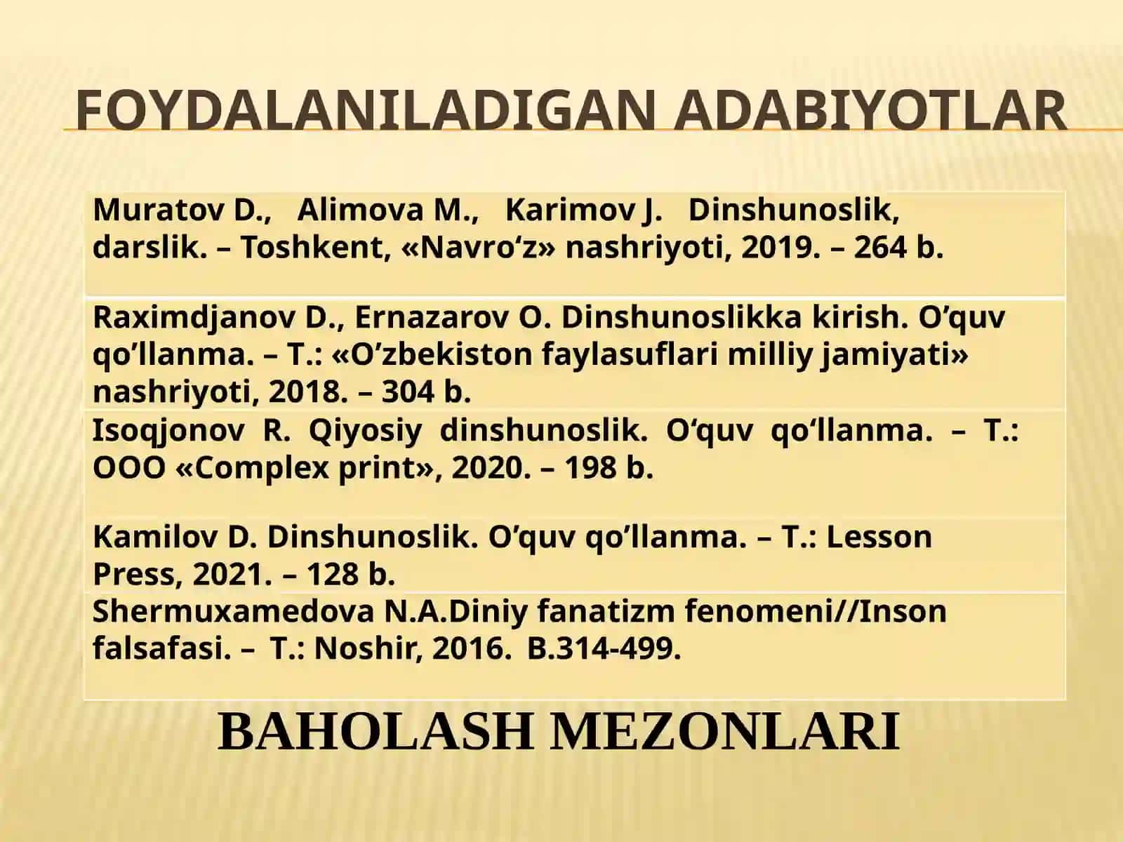 Dinshunoslik 3