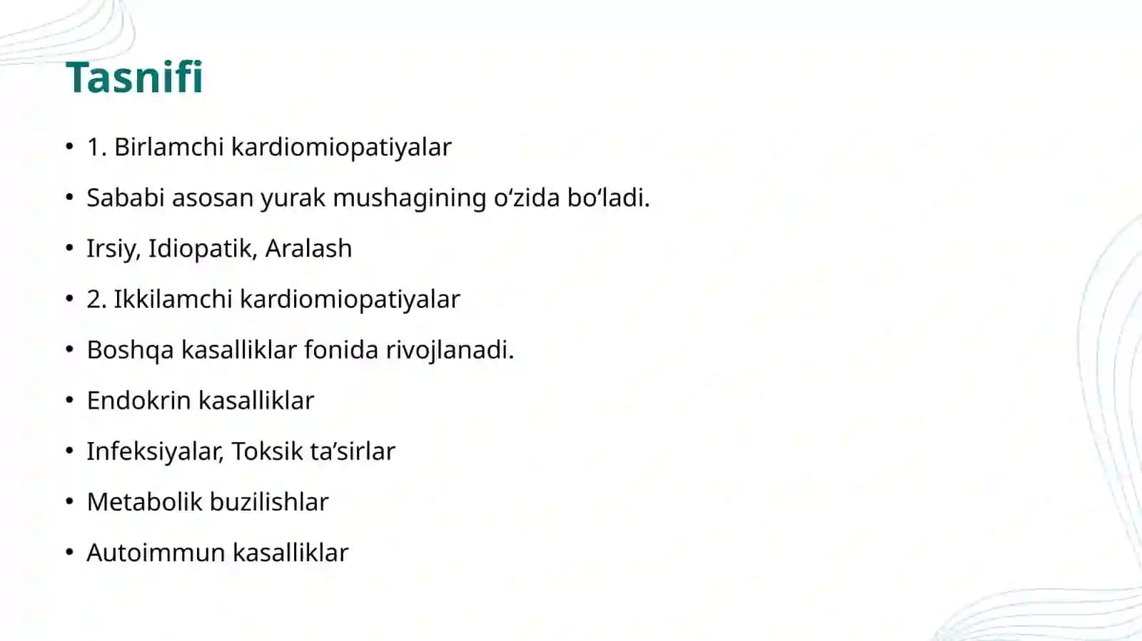 Kardiomiopatiyalar 3
