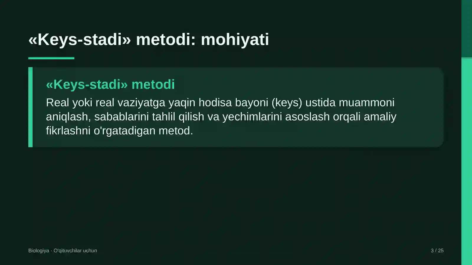 biologiya darslarida keys stadi metodidan foydalanish 9804 3