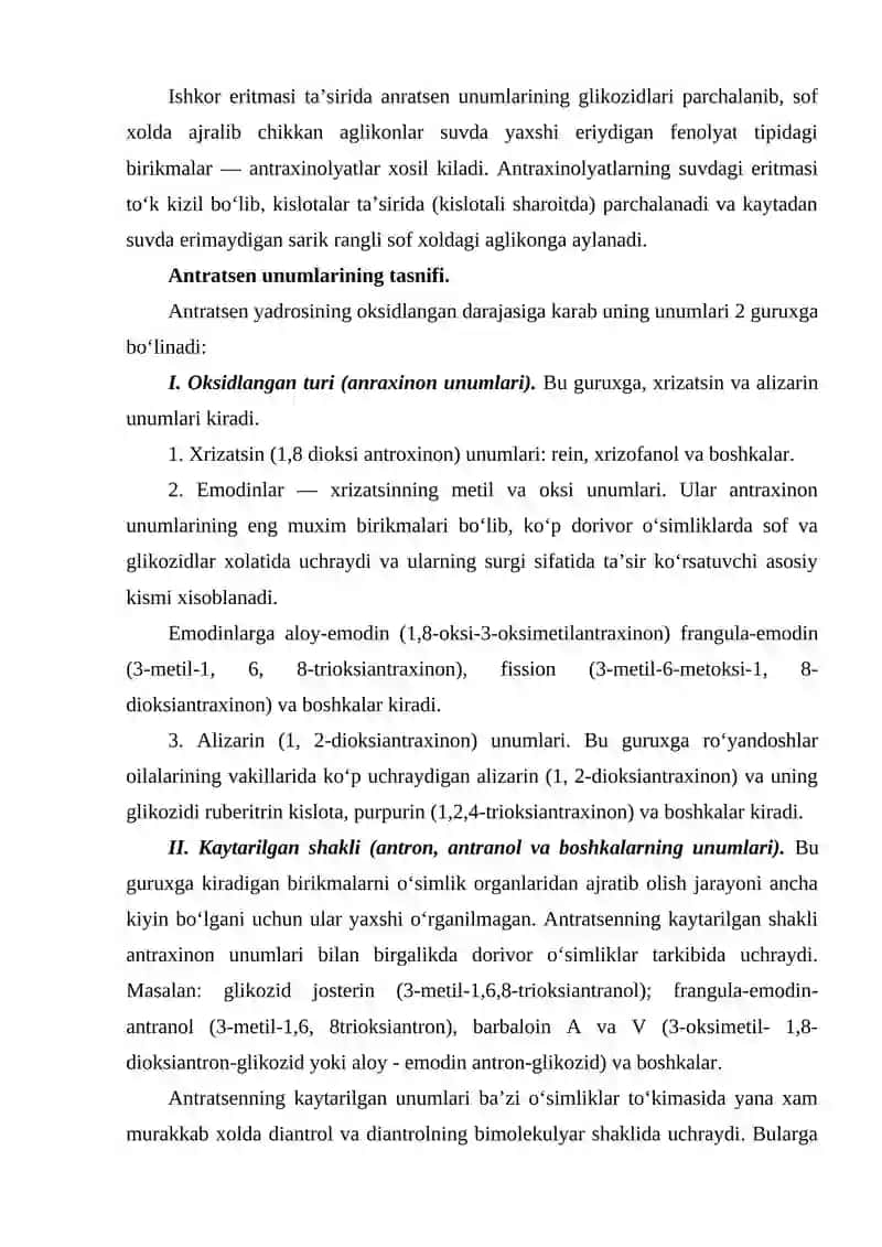 Antratsen unumlari 3