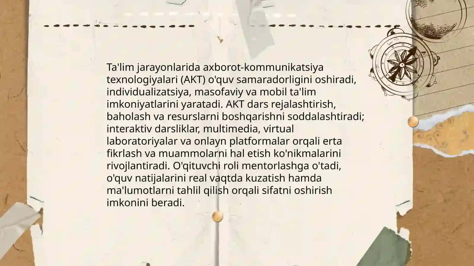 Ta'lim jarayonlarida axborot-kommunikatsiya texnologiyalari (AKT) ning roli 3