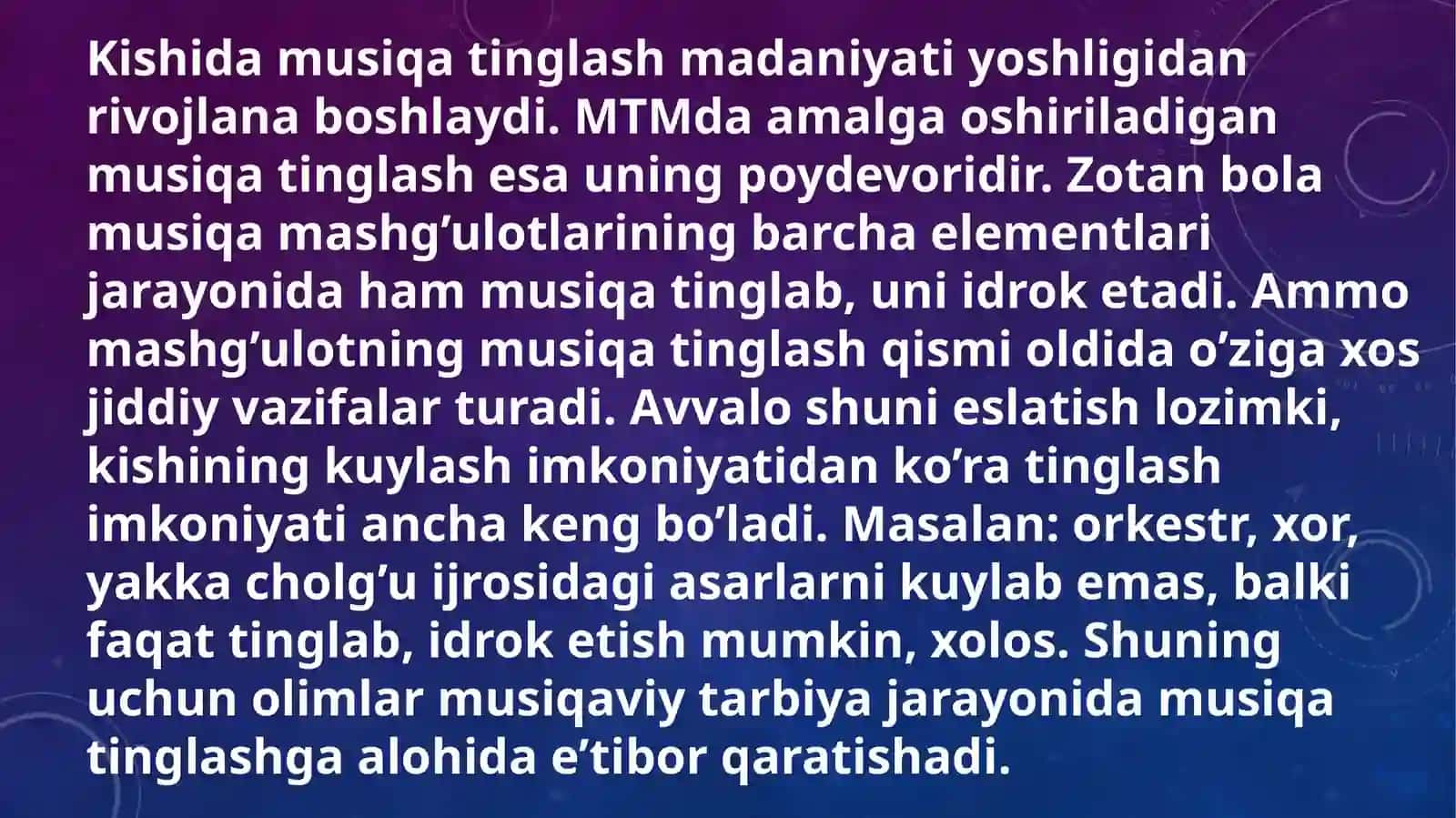 Maktabgacha yoshdagi bolalarning musiqaviy faoliyati mazmuni 3