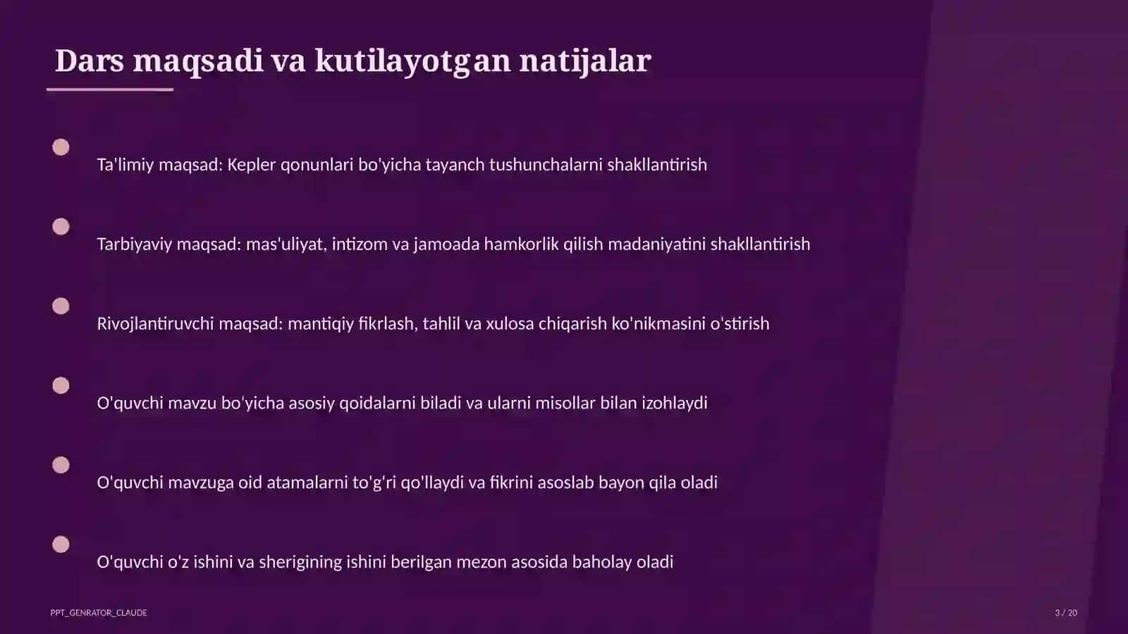 Kepler qonunlari (10-sinf) 3