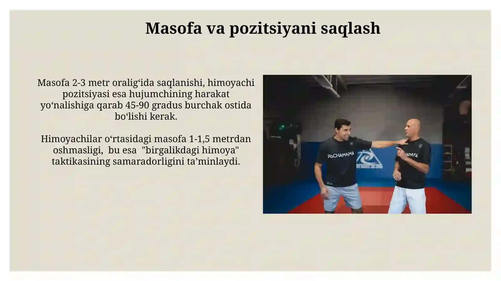 Jamoaviy ikki-uch himoya usuli texnika va taktikasini o'rgatish 3