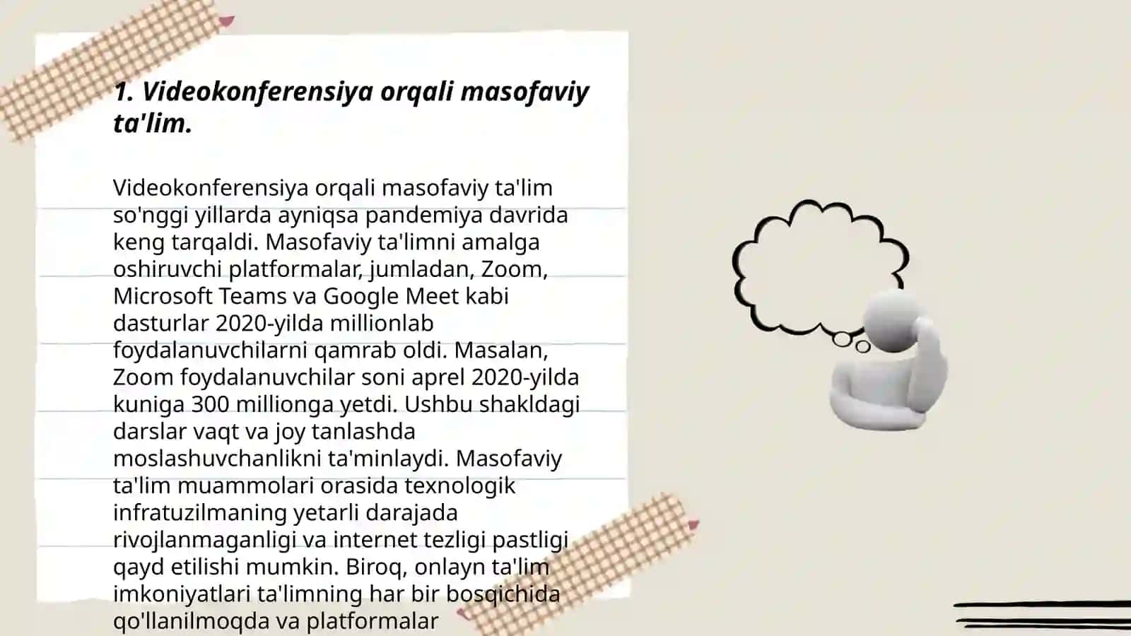 Video va veb konferensiya. Videokonferensiyaning jamiyatga taʼsiri 3