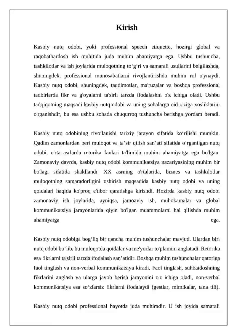 Kasbiy nutq odobi. Sohaga oid nutqning oʻziga xosliklari 3
