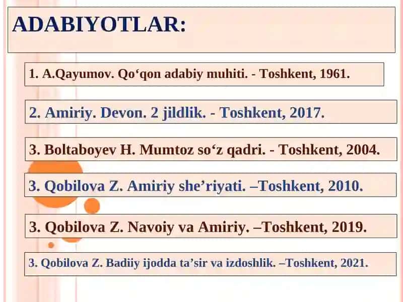 Amiriyning hayoti va ijodi 3