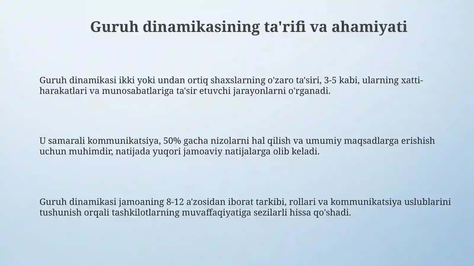 Guruh  dinamikasi  va  uni  rivojlantirishning  asosiy  bosqichlari 3