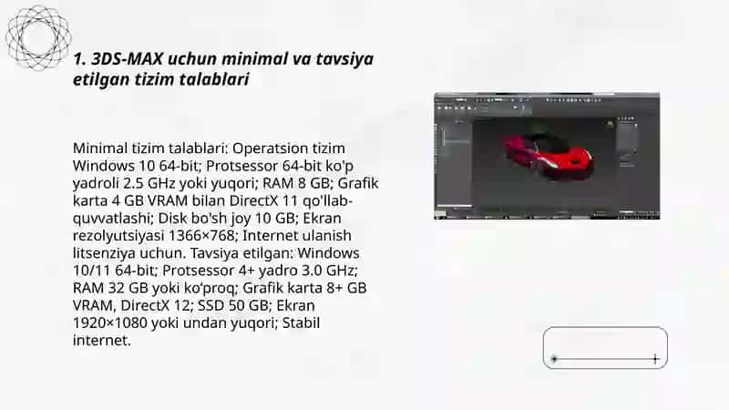 3DS-MAX dasturini o'rnatish 3
