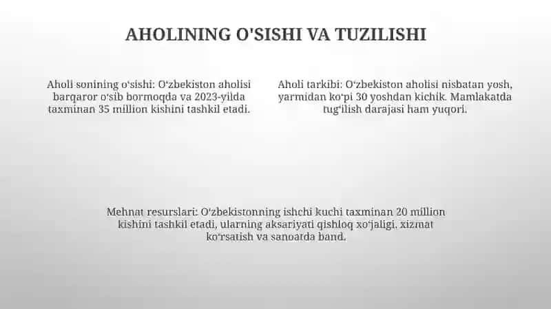 O'Zbekiston Aholisi Va Mehnat Resurslari 3
