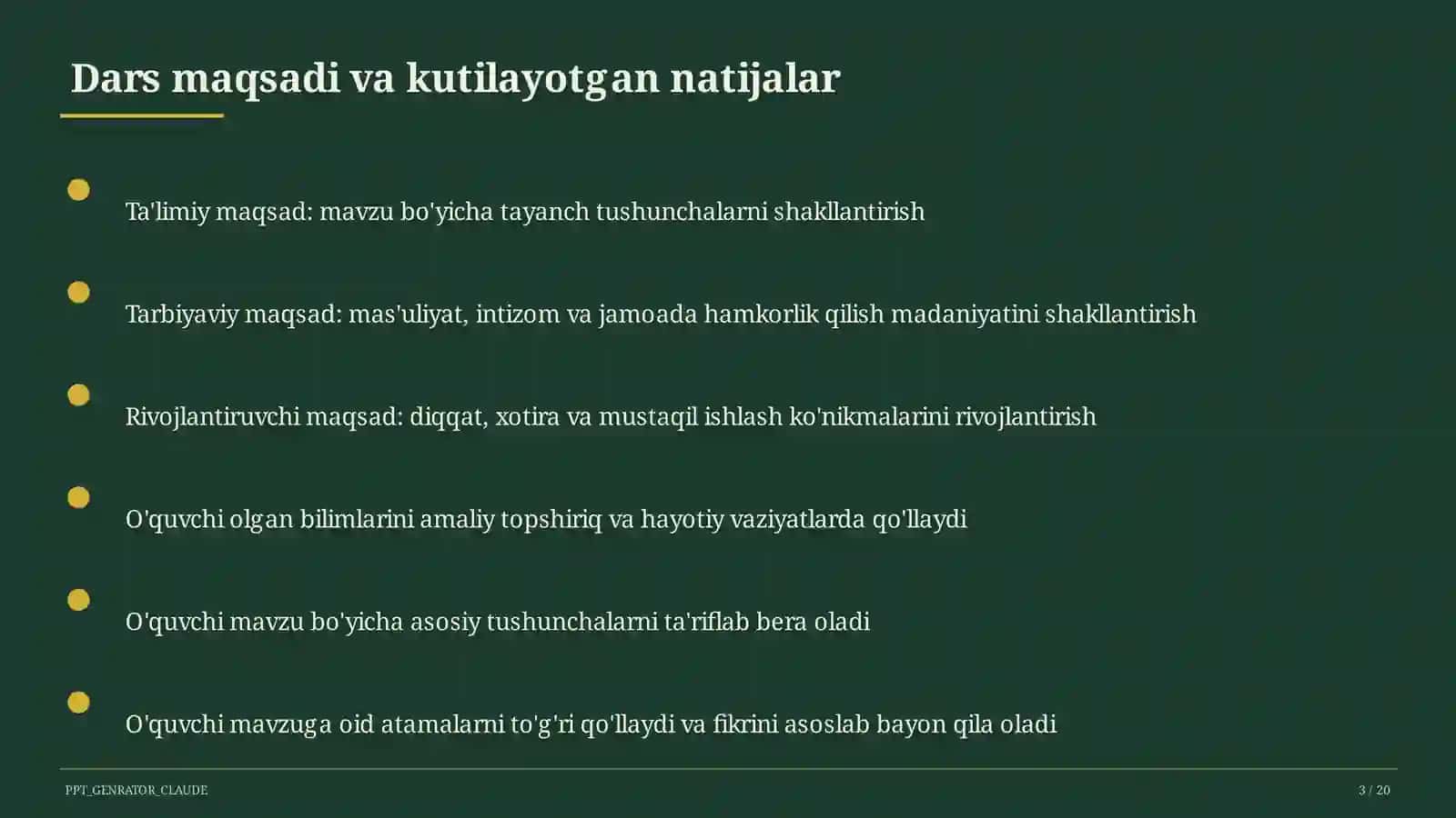 Interfaol metodlar: Venn diagrammasi va Insert 3