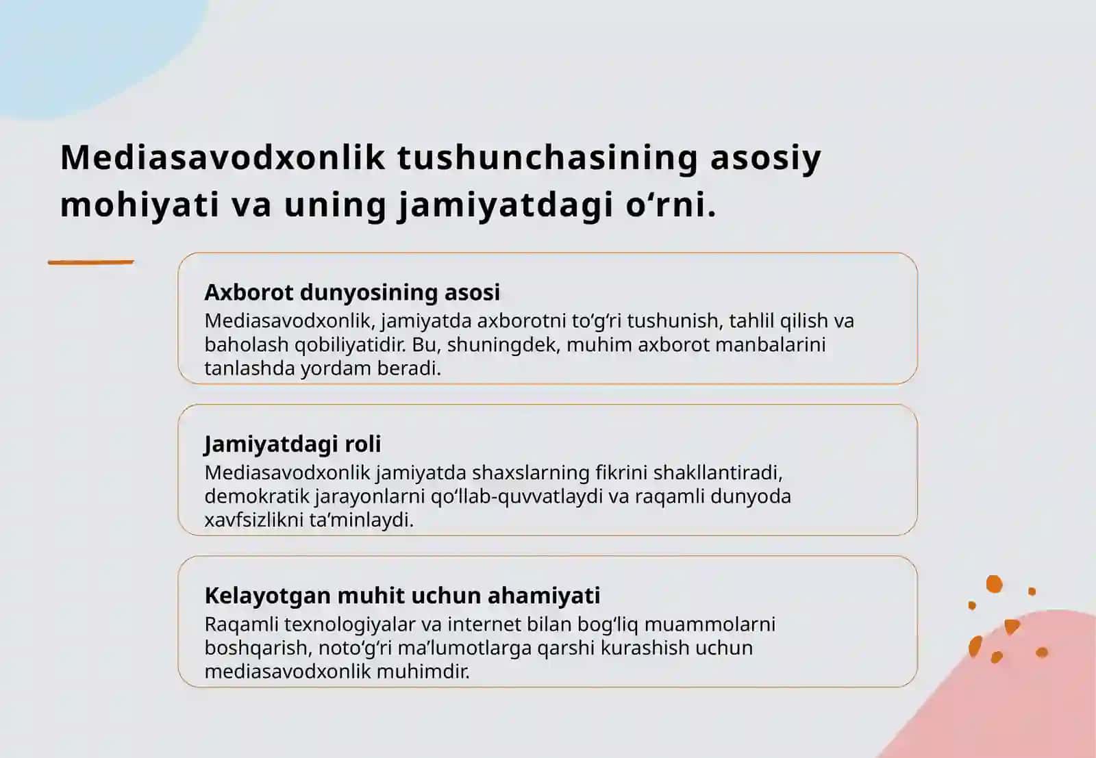 Markaziy Osiyoda mediasavodxonlik darajasiga ta’sir etuvchi omilla 3