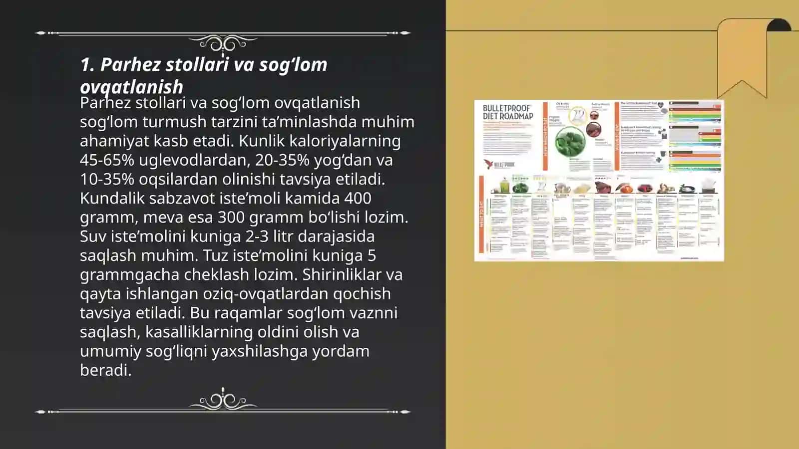 Parhez stollari 3