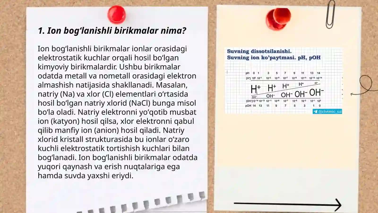 Tuproq va suvning ifloslanishida ion bogʻlanishli birikmalarni aniqlab, ulardan tozalash ğoyasini ishlab chiqarish 3