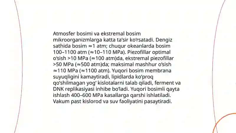 Mikroorganizmlarni tashqi muhit omillariga taʼsiri 3