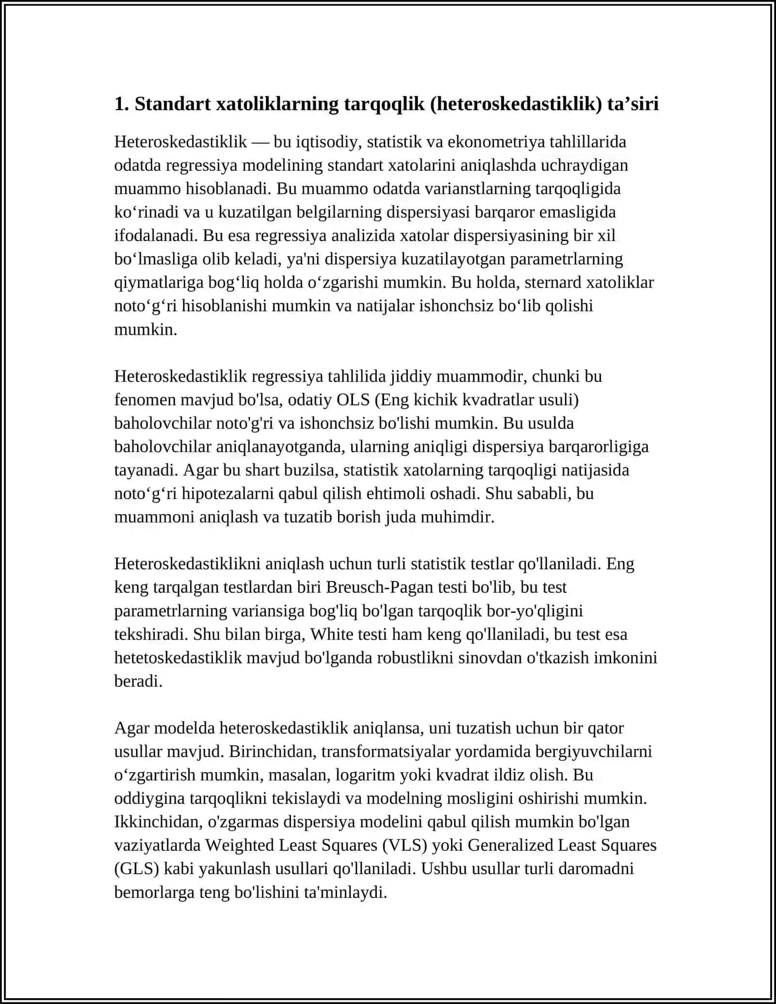 STANDART XATOLIKLARDAN TARQOQLIK.MULTIKOLLENIARLIK 3