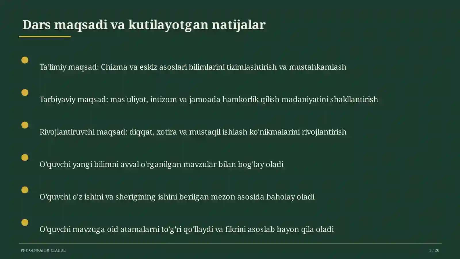 Chizma va eskiz asoslari (6-sinf) 3