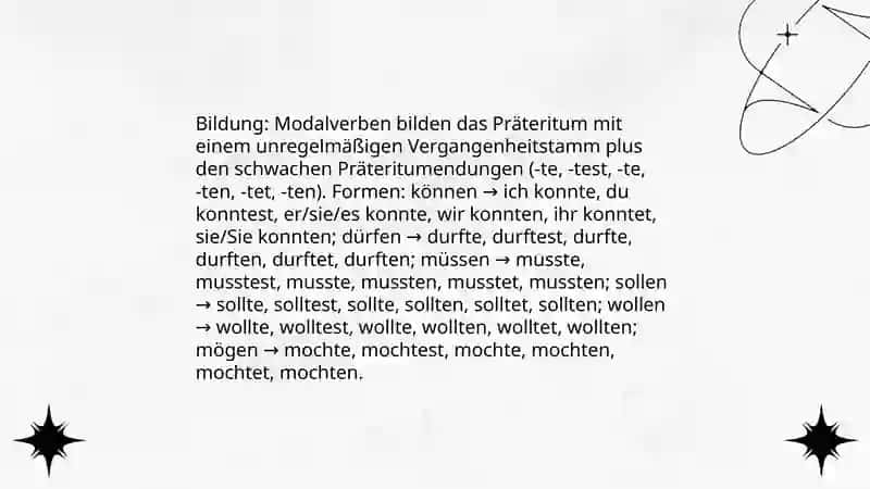 Modalverben im Präteritum 3