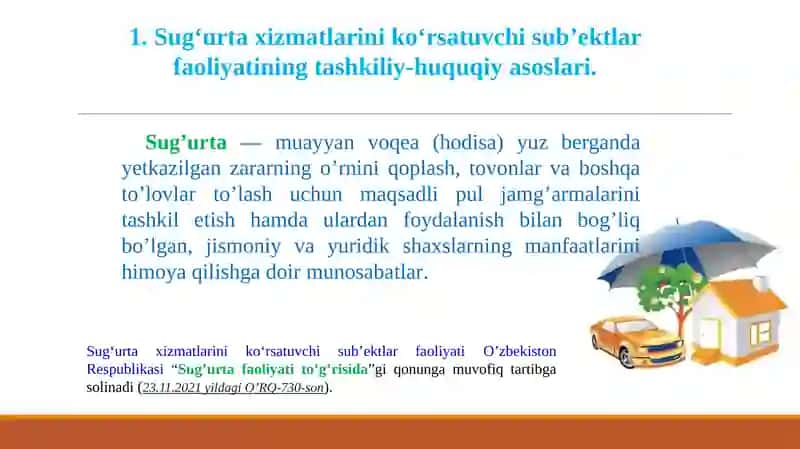 Sug‘urta va moliya xizmatlarini ko‘rsatuvchi sub’ektlar faoliyati hisobi 3