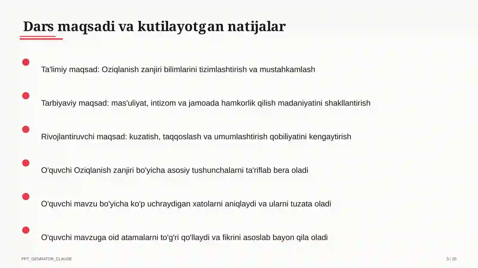 Oziqlanish zanjiri (3-sinf) 3