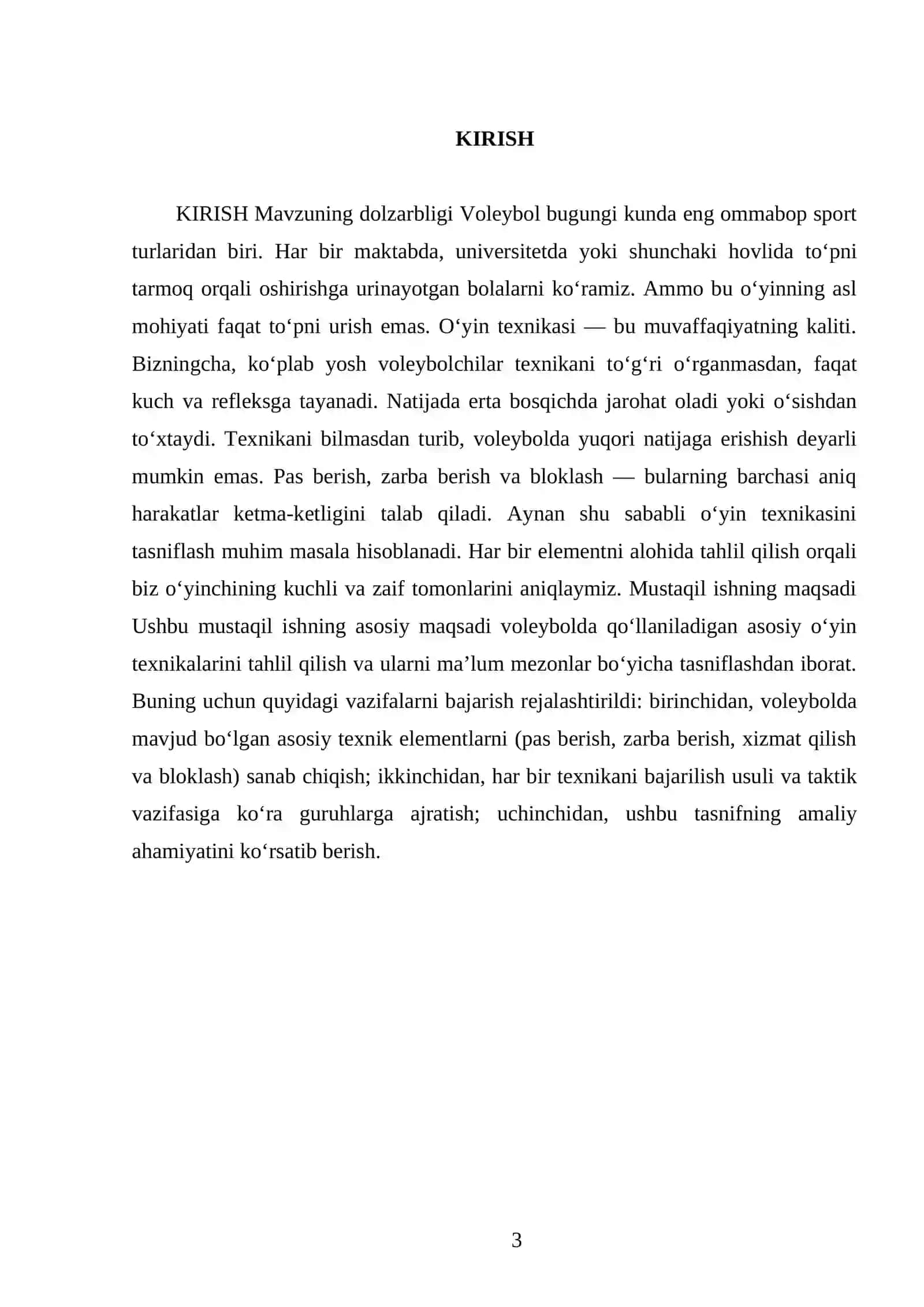 O'yin texnikasi va uning tasnifi (voleybol) 3