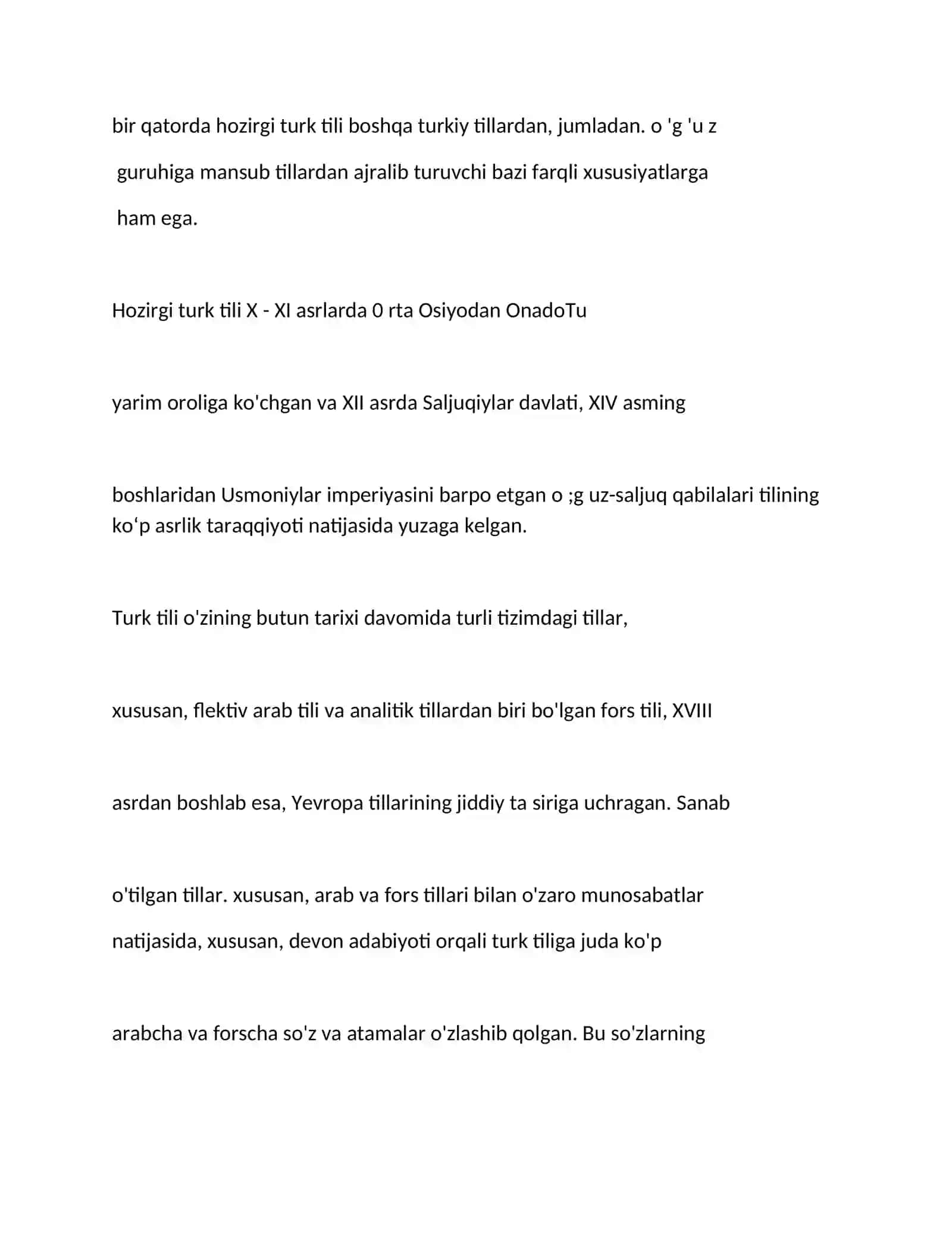 Turk tilining morfologik xususyatlari 3