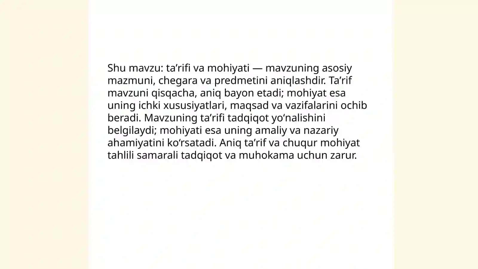 Taʼrifi va mohiyati 3