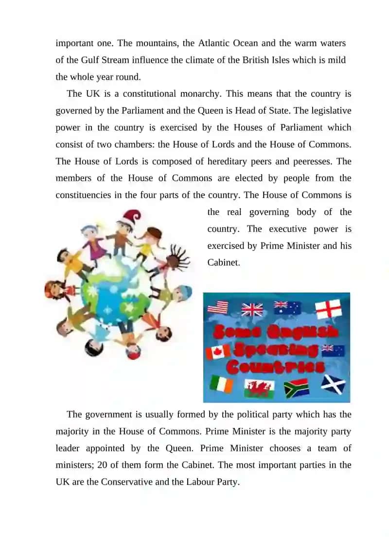 English Speaking Countries 3