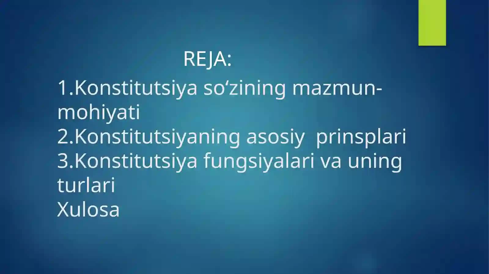 Yangi tahrirdagi Oʻzbekiston Respublikasi Konstitutsiyasi 3