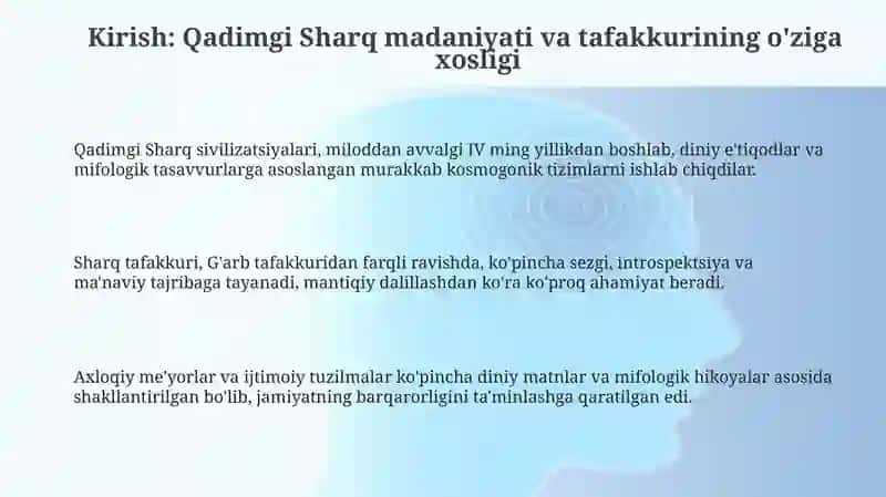 Qadimgi Sharqda asotiriy ta'limotlar va falsafiy bilim 3