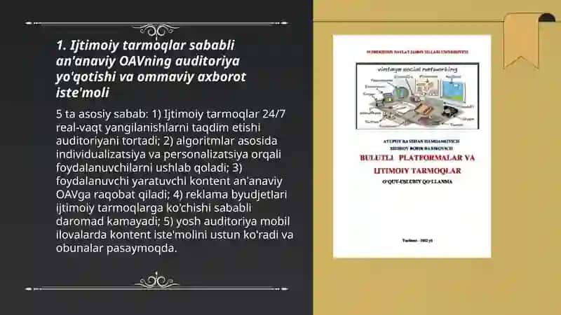 An'anaviy ommaviy axborot vositasi 3