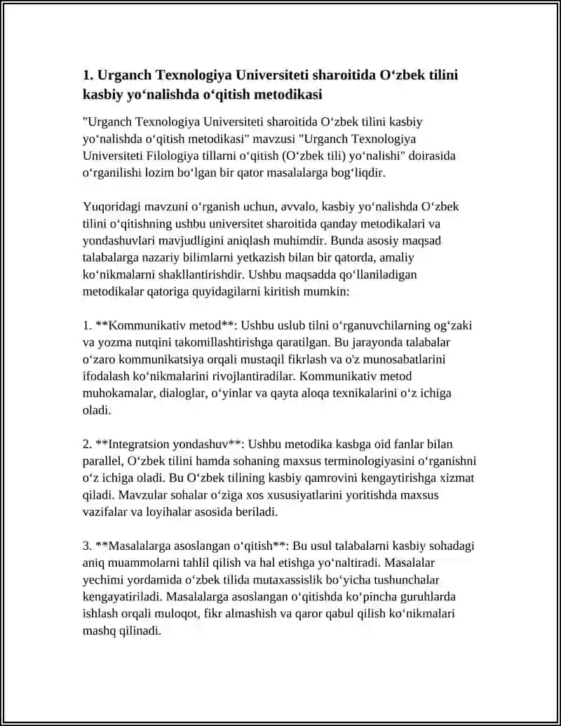 Urganch Texnologiya Universiteti Filologiya tillarni oʻqitish(Oʻzbek tili) yoʻnalishi 3