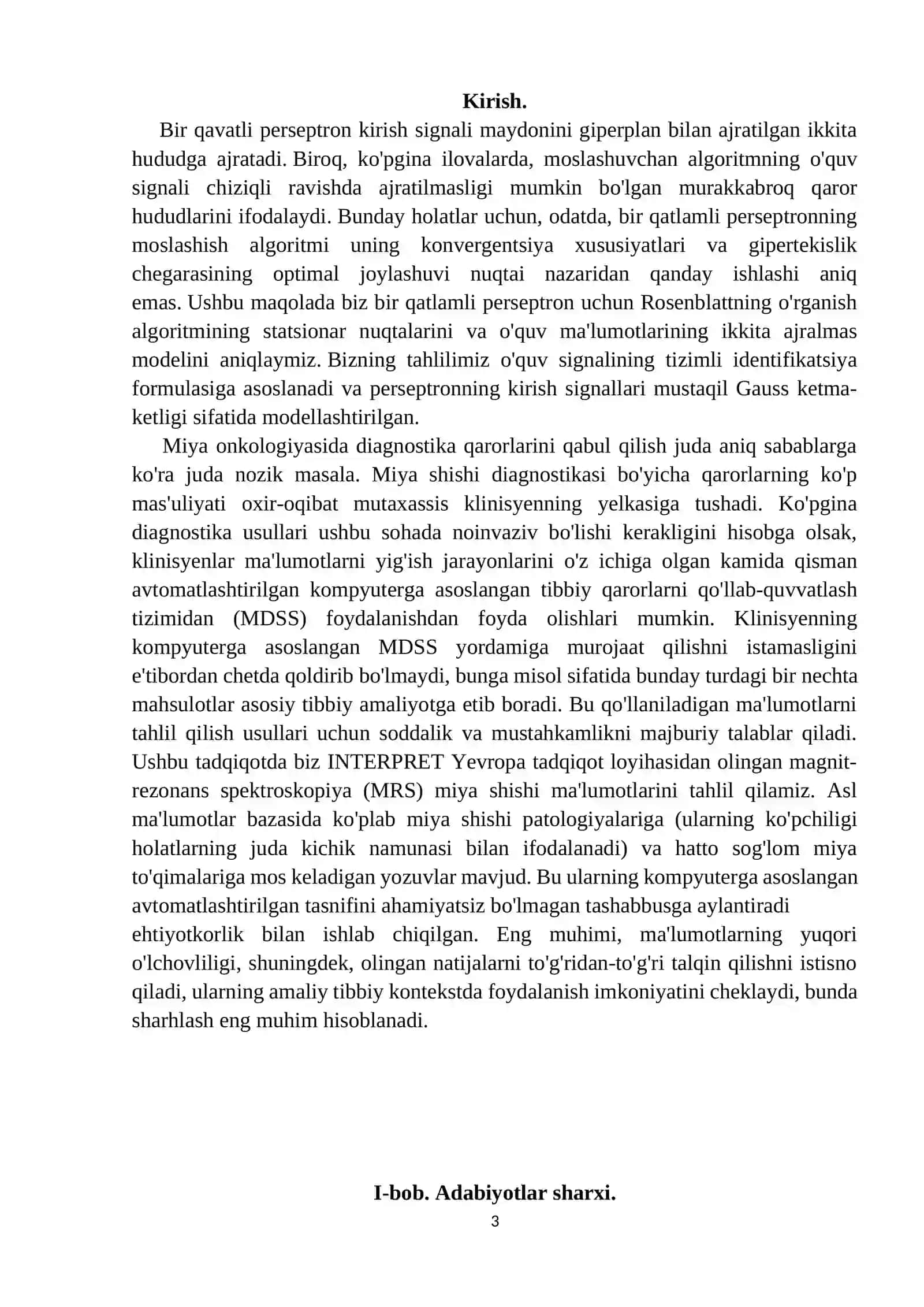 BIR QAVATLI PERSEPTRON 3