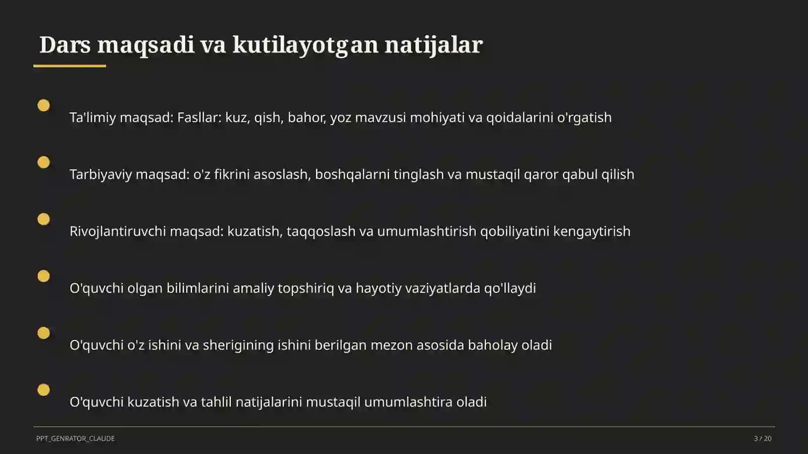 Tabiatshunoslik darsi 3