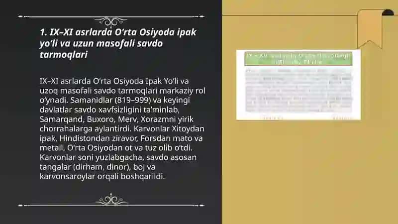 IX-XI asrlarda Oʻrta Osiyodagi iqtisodiy fikrlar 3