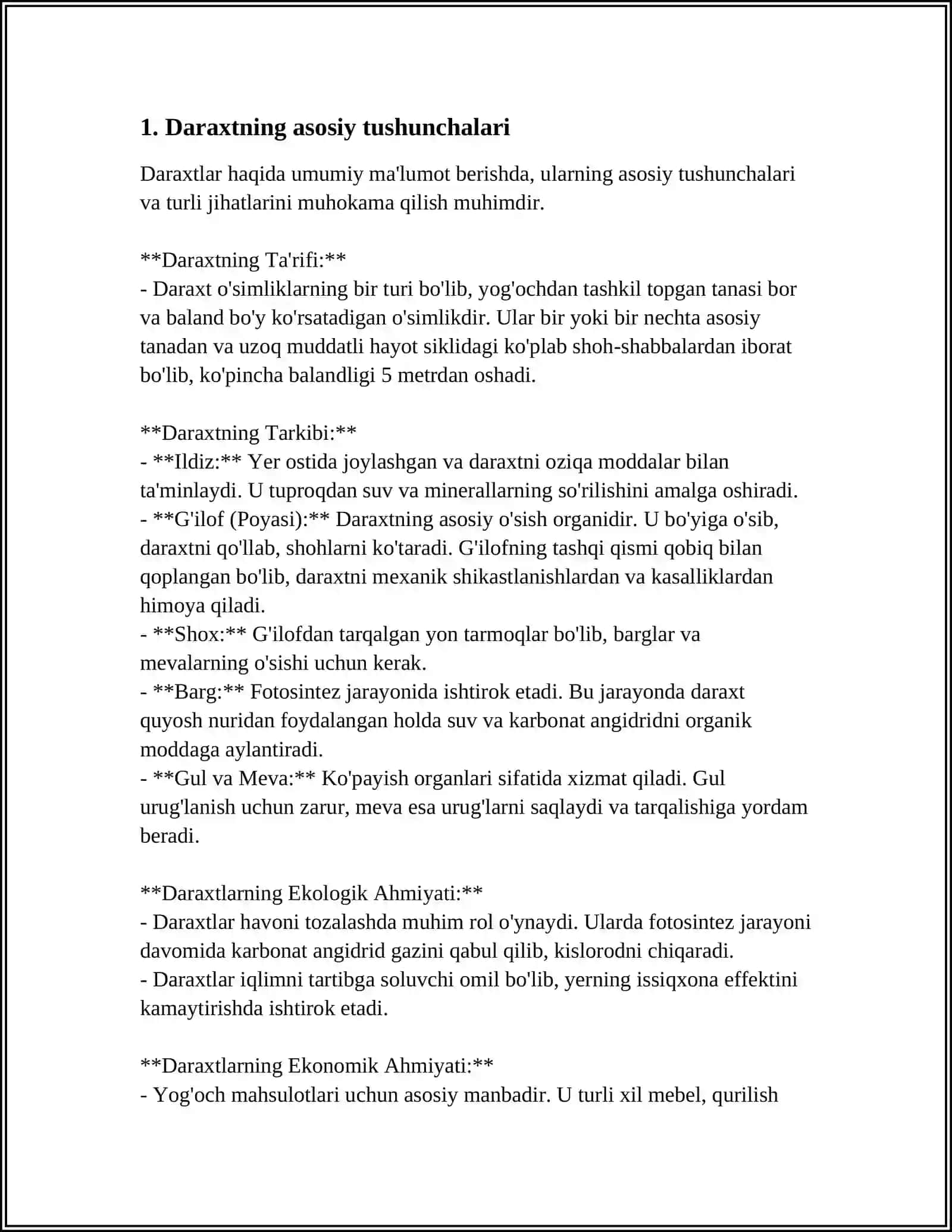 DARAXTGA O'XSHASH TUZILMALAR. ASOSIY TA'RIFLAR 3