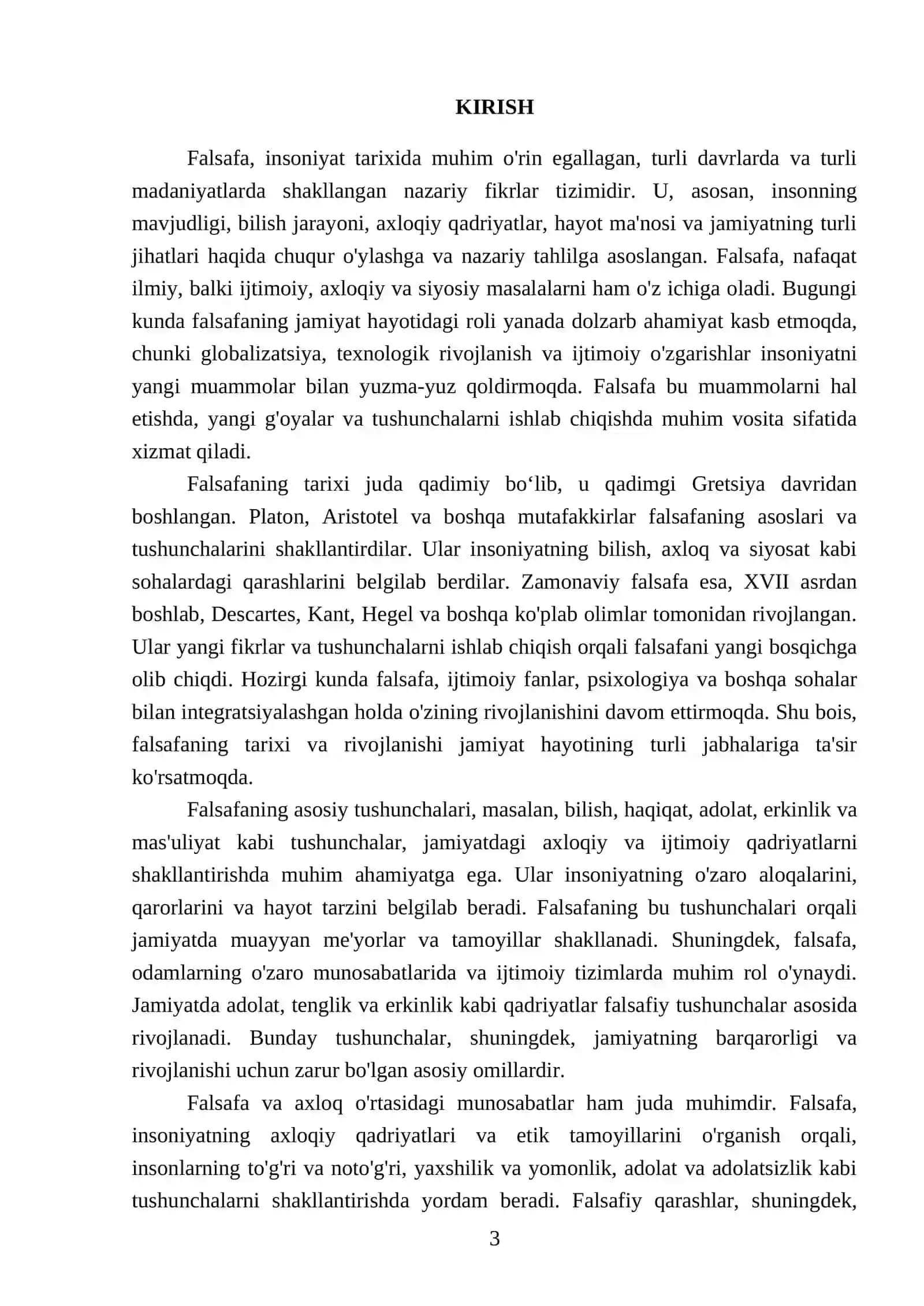 Falsafa va uning jamiyat hayotidagi roli 3