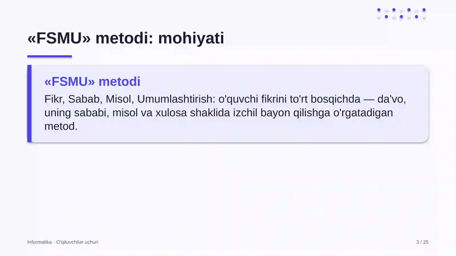 informatika darslarida fsmu metodidan foydalanish 2529 3